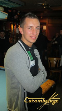 Auch Dominic Jentsch Europameister 2012 im 10-Ball, ist auch dieses Jahr wieder in Neckarsulm mit dabei