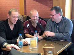 Christian Reimering, Bernd Jahnke und Jochen Maurer beim plaudern