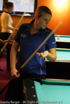 Die Deutsche Meisterin 2013 in 9-Ball und 10-Ball Ina Kaplan ist auch dieses Jahr wieder in NSU dabei